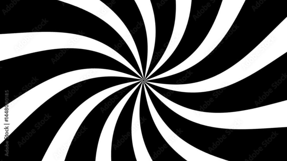Black & White circle flash back effect Background