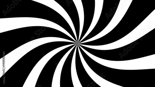 Black & White circle flash back effect Background