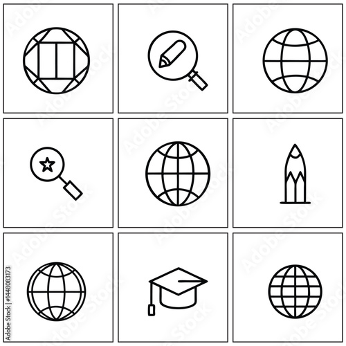 basketball, soccer, tennis, volleyball, and baseball balls designed as world globes or spheres