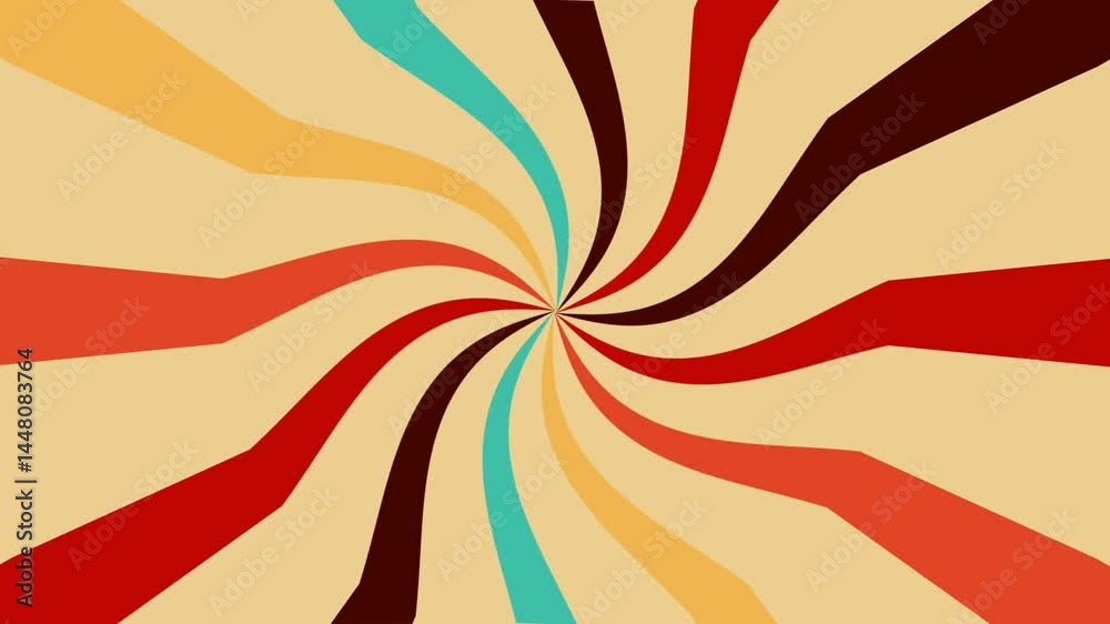 Retro color flash back Video Background