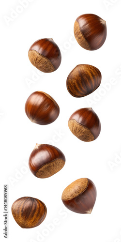 Wallpaper Mural Falling chestnuts isolated on transparent background Torontodigital.ca