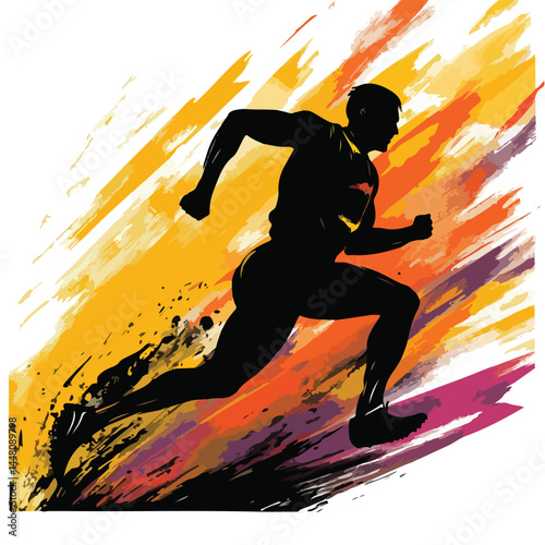 silhouette of a man jumping