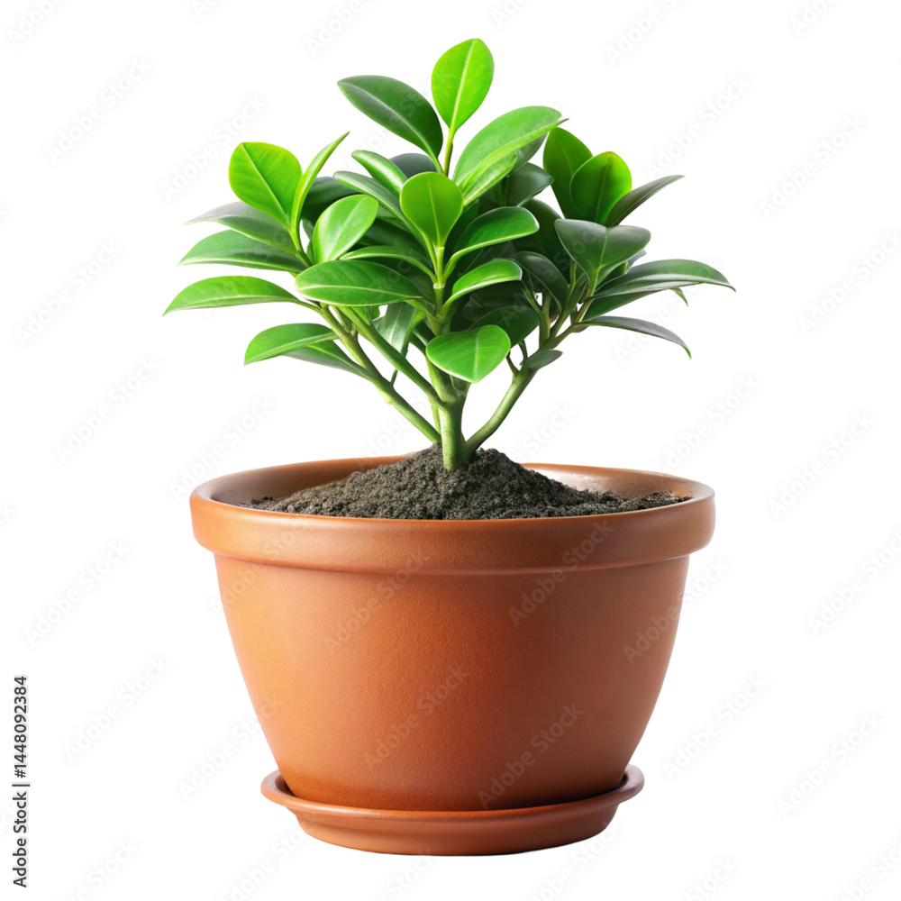 Fototapeta premium green plant in a pot