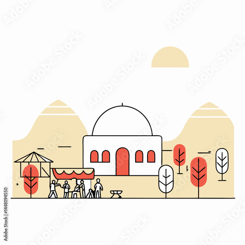 vector illustration of an abstract background