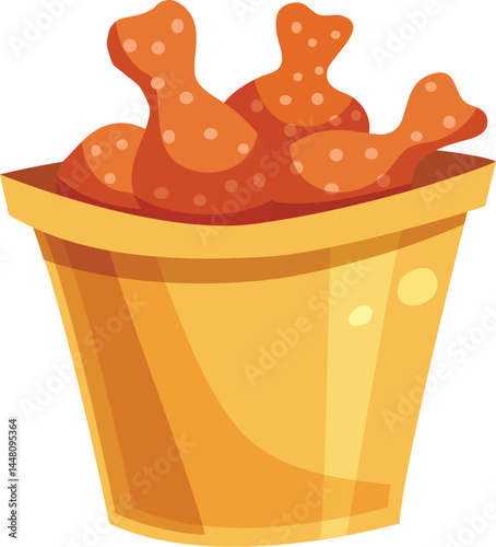 Crispy Fried Chicken Bucket A Delicious Treat