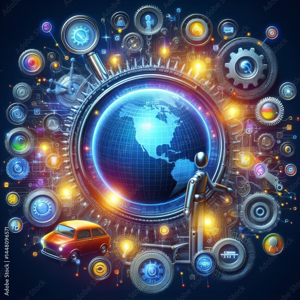 Obraz premium A interpreting content and use