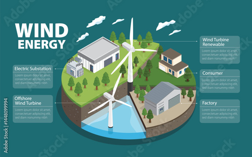 Wind Turbine Energy: How Clean Energy Works, Using an isometric design