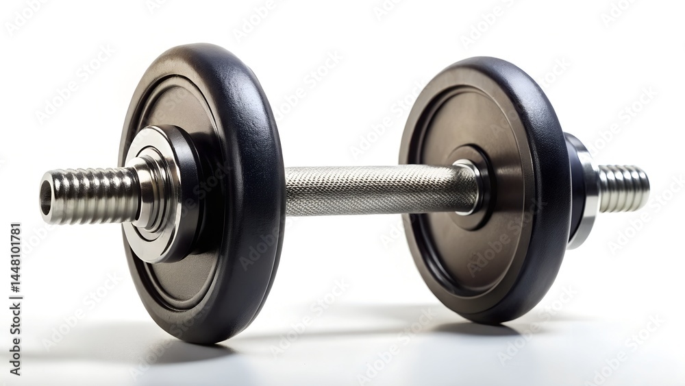 Naklejka premium Single Metal Dumbbell for Strength Training