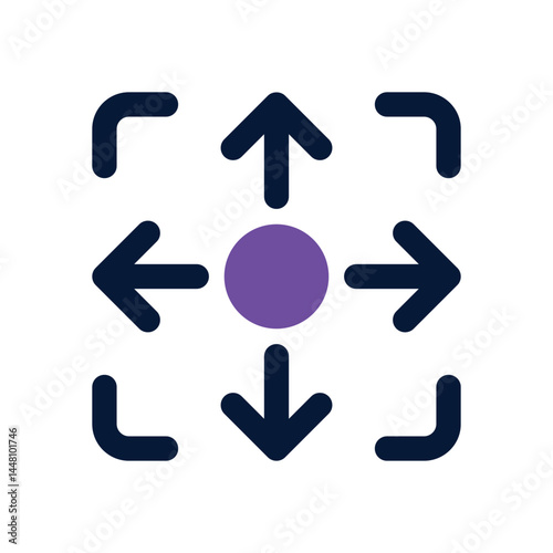 move selector duotone icon. Sleek and modern vector icon for websites, mobile apps, marketing materials, and corporate design. Fully scalable and ready to use.