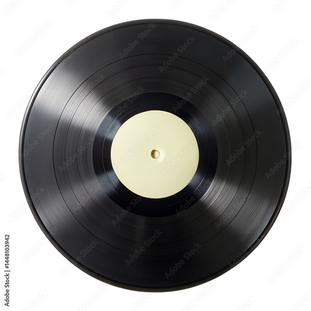 Obraz premium vinyl record isolated on white