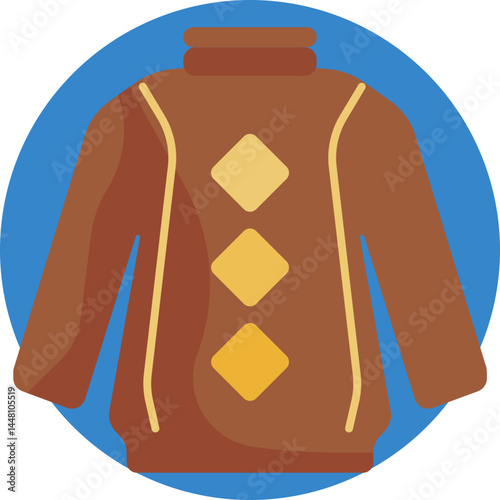 A cozy, long-sleeved sweater symbolizing warmth and comfort during cool autumn days.