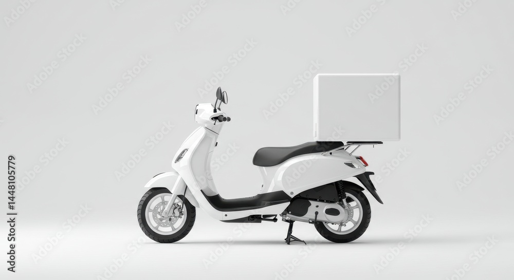 Scooter Delivery Front Mockup Promotion Scooter Delivery Front Mockup Promotion