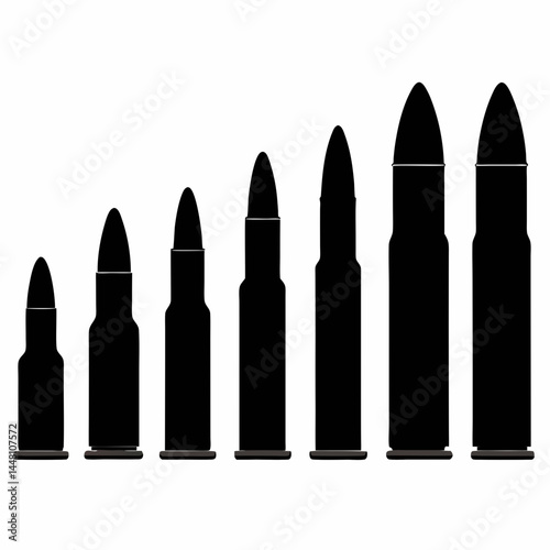 bullets on white