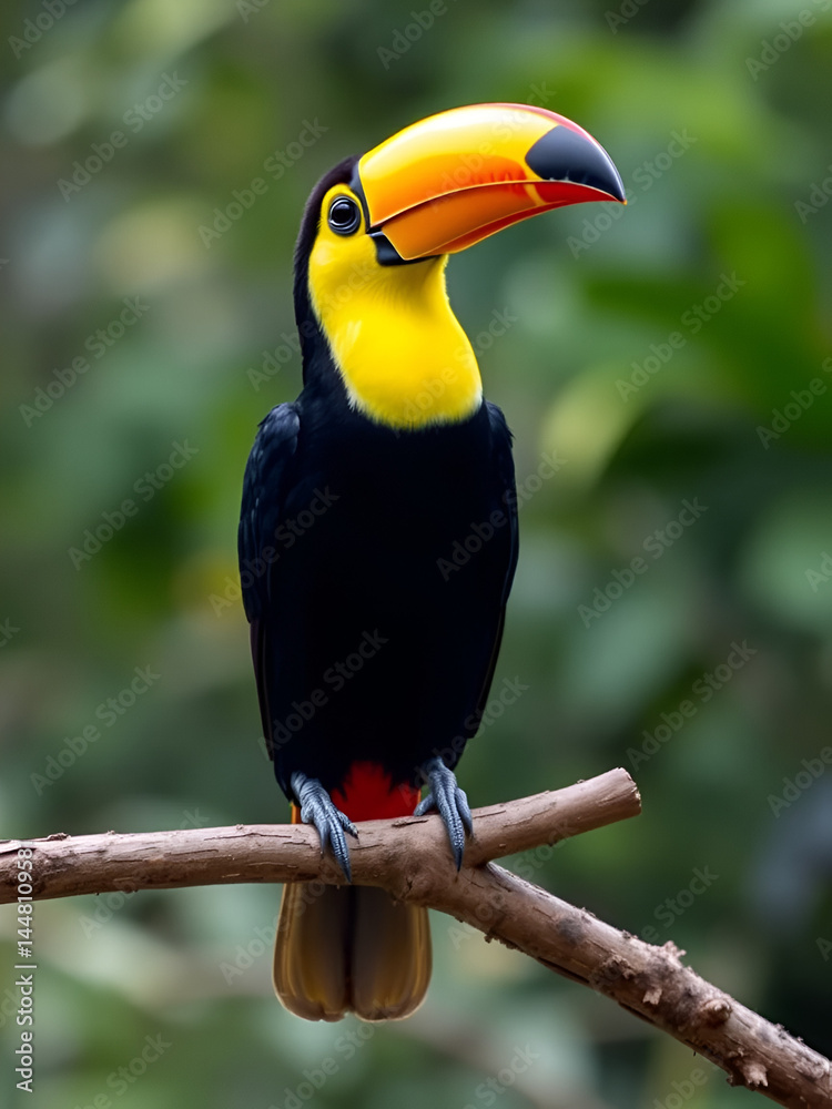 Obraz premium Channel-billed toucan