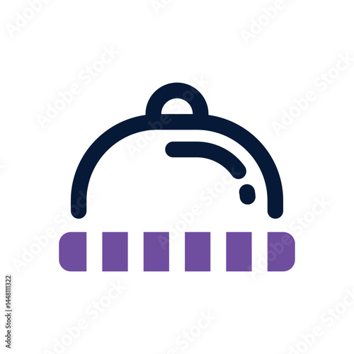 wool hat duotone icon. Sleek and modern vector icon for websites, mobile apps, marketing materials, and corporate design. Fully scalable and ready to use.