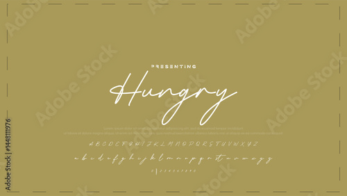 Hand drawn vector alphabet. Modern monoline signature script font. Elegant Signature Font. Best Alphabet Beautiful Calligraphy Signature Font