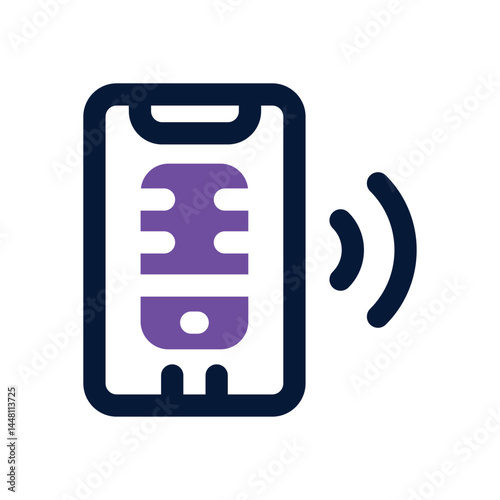 smartphone duotone icon. Sleek and modern vector icon for websites, mobile apps, marketing materials, and corporate design. Fully scalable and ready to use.