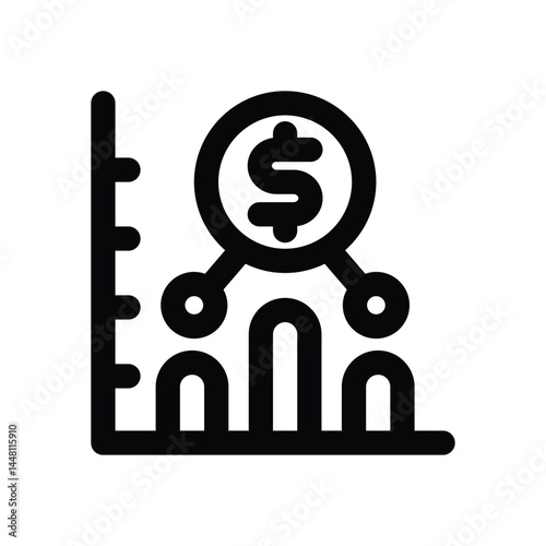 average selling price line icon. Clean and minimalist vector icon for websites, mobile apps, presentations, and logos. Fully scalable and customizable for any project.