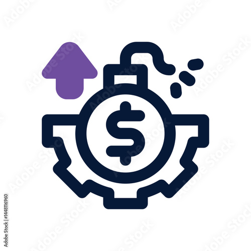 leverage duotone icon. Sleek and modern vector icon for websites, mobile apps, marketing materials, and corporate design. Fully scalable and ready to use.