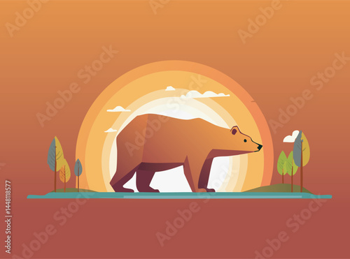 Cute Panda Vector Illustration 