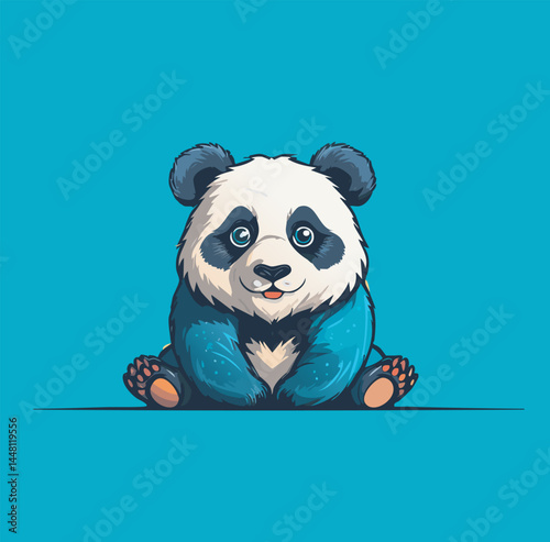 Cute Panda Vector Illustration 