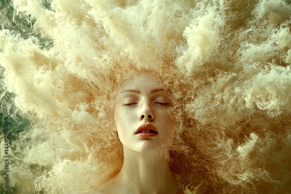 Metaphorical identity crisis emotions of a mental ailment. Chronic stress. Mental disorder - identity crisis: abstract image of health condition. Major depression. Adhd signs. Anxiety free l.