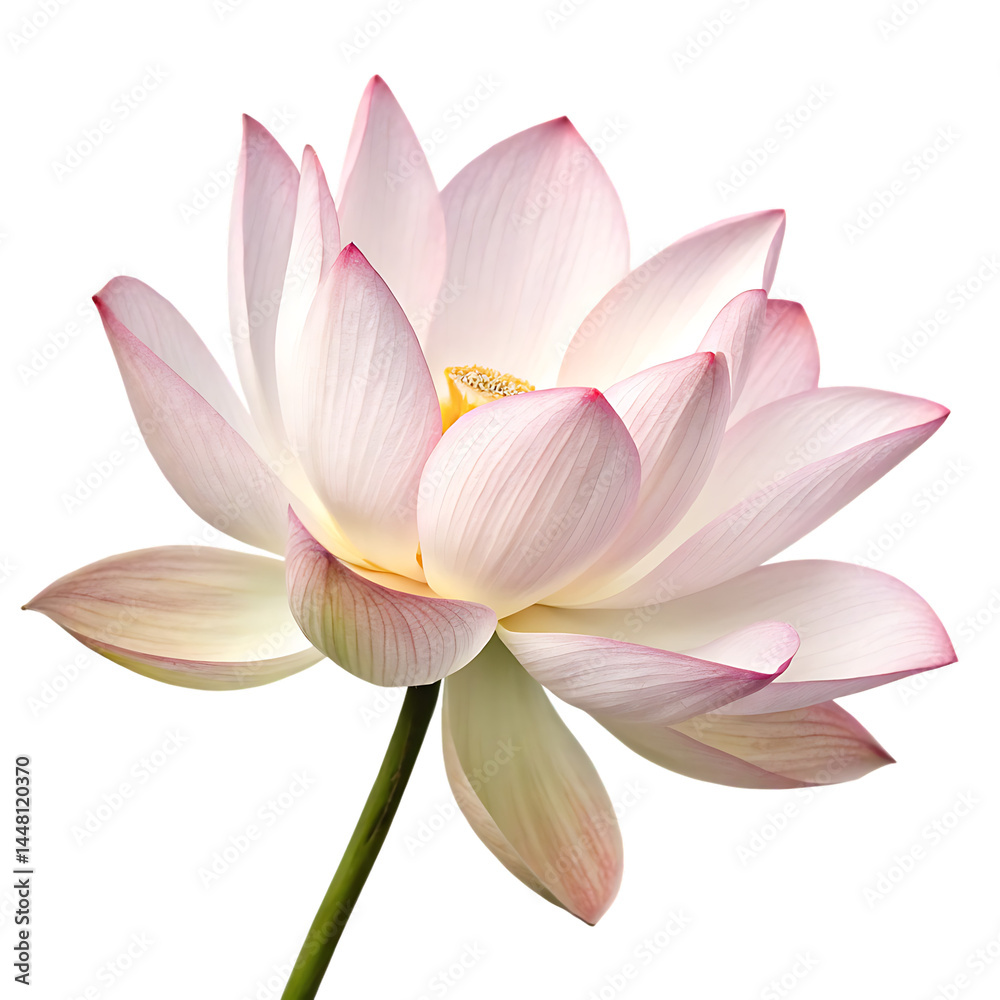 Lotus flower isolated on a transparent background