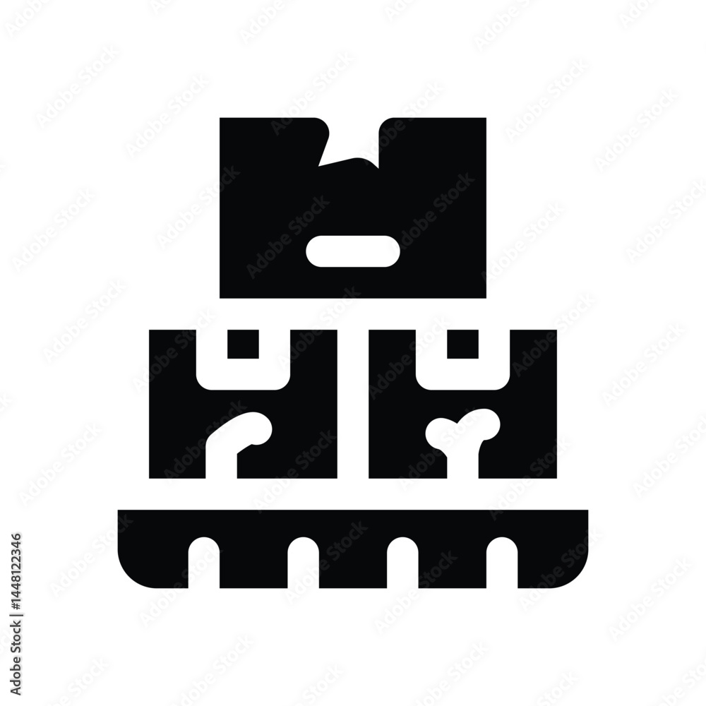 broken glyph icon. Strong and solid vector icon for websites, mobile interfaces, presentations, and visual branding. High quality and easy to edit. broken glyph icon. Strong and solid vector icon for websites, mobile interfaces, presentations, and visual branding. High quality and easy to edit.