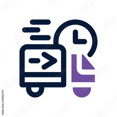 express duotone icon. Sleek and modern vector icon for websites, mobile apps, marketing materials, and corporate design. Fully scalable and ready to use.