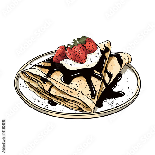 crepes,vector