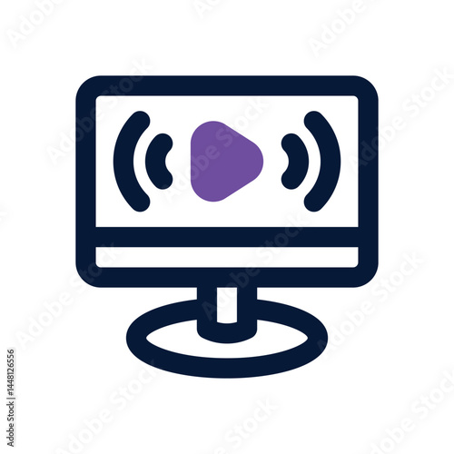 computer duotone icon. Sleek and modern vector icon for websites, mobile apps, marketing materials, and corporate design. Fully scalable and ready to use.
