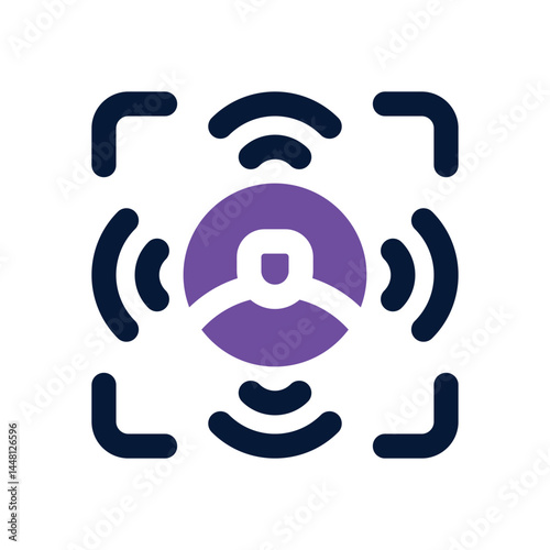 streaming duotone icon. Sleek and modern vector icon for websites, mobile apps, marketing materials, and corporate design. Fully scalable and ready to use.
