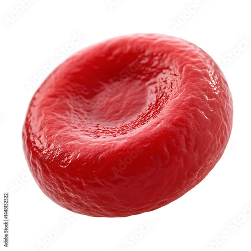 Red blood cell isolated on a transparent background