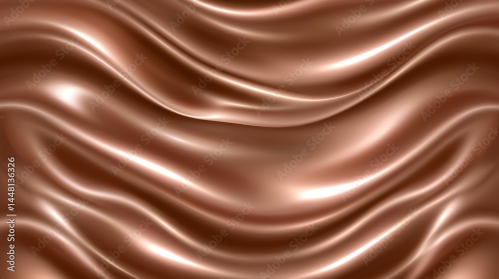 Fototapeta premium A rich, luxurious abstract pattern of draped, bronze-toned silk.