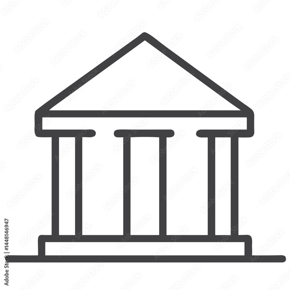 Bank Building Icon for Financial Service Websites, Banking Apps, Investment Platforms, Economic Blogs, and Business Presentations Bank Building Icon for Financial Service Websites, Banking Apps, Investment Platforms, Economic Blogs, and Business Presentations