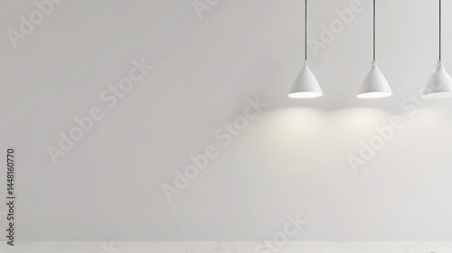 Elegant Creative White Modern Minimalist Backdrops with Stunning Lighting Effects for Visual Excellence
