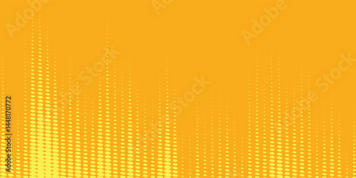 Yellow and black backdrop with dot halftone pattern element. Abstract brush grunge background. vector eps10
