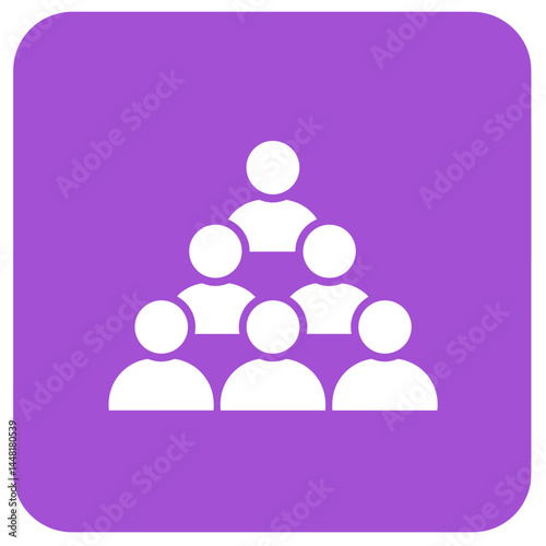 Digital Team: An abstract illustration featuring a cluster of stylized human icons, symbolizing a unified group. Simple design, conveying unity and collaboration.