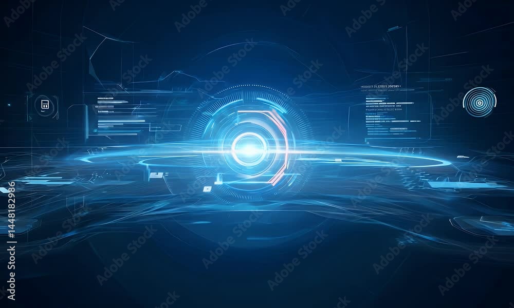 blue technology background