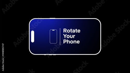 Please rotate your phone orientation. Rotate your screen for better experience. This video is horizontal. Smartphone Rotate Design.