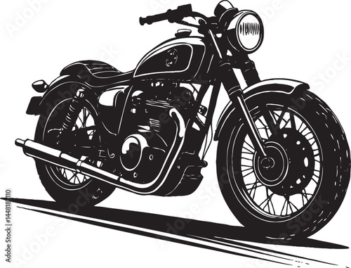 motorcycle isolated on white background