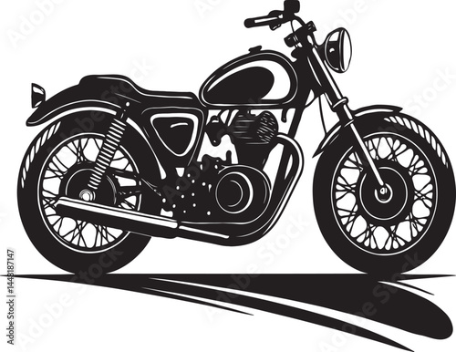 motorcycle on a white background