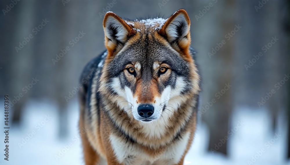Fototapeta premium Wolf in Winter Forest