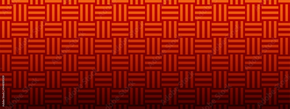 Red Chinese seamless pattern in oriental geometric traditional style. 3d festive ornament for lunar chinese new year decoration. white and golden abstract asian vector creative motif. Vintage tiger. Red Chinese seamless pattern in oriental geometric traditional style. 3d festive ornament for lunar chinese new year decoration. white and golden abstract asian vector creative motif. Vintage tiger.