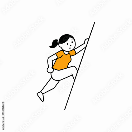 girl playing on a rope