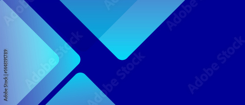 Abstract blue banner background.  Dynamic shapes composition and elements.  Used to decorate advertisements, publications, texts, etc