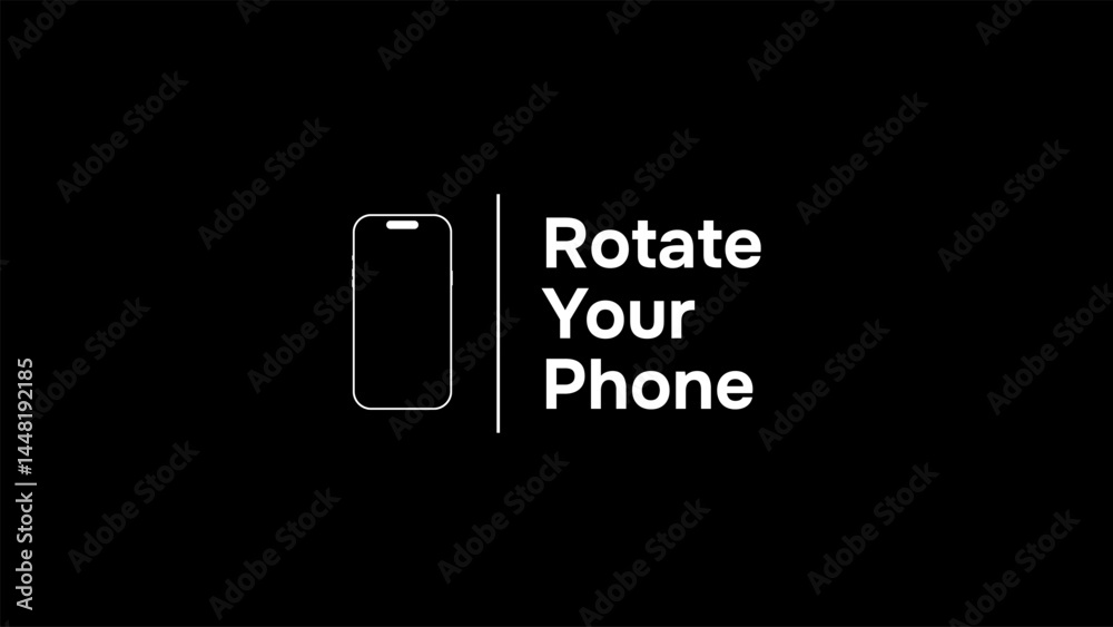 Please rotate your phone orientation. Rotate your screen for better experience. This video is horizontal. Smartphone Rotate Design.