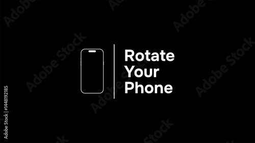 Please rotate your phone orientation. Rotate your screen for better experience. This video is horizontal. Smartphone Rotate Design.