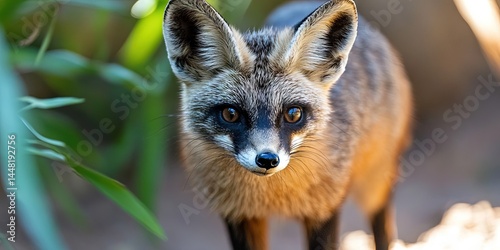 photo of bat eared fox 