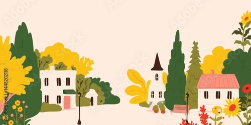 A charming countryside scen...